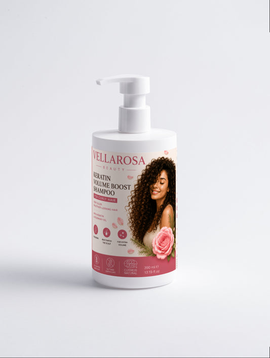 Keratin Volume Boost Shampoo For Curly Hair